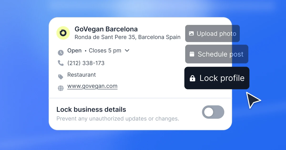 複数のGoogleビジネスプロフィールを管理するLocalithのダッシュボード